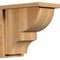 Ekena Millwork Ridgewood Rough Sawn Corbel w/Backplate, Western Red Cedar, 8"W x 14"D x 14"H COR08X14X14RID01RWR - alternate 1